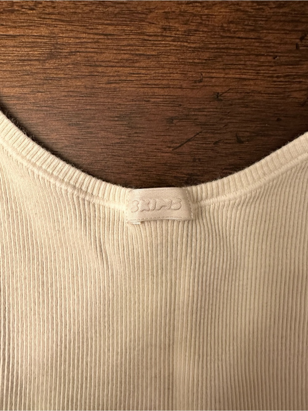 Cotton Rib Tank - Tan - L - Picture 3 of 3